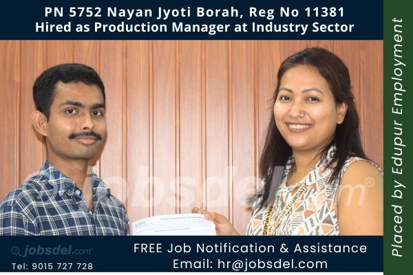 Nayan Jyoti Borah Hired as Production Manager at Industry Sector