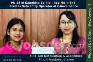 Kangkita Saikia Hired as Data Entry Operator at E-Governance