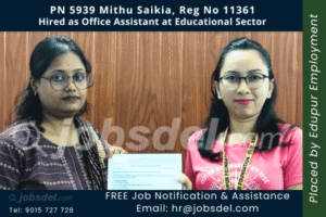 Mithu Saikia Hired as Office Assistant at Educational Sector