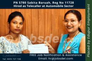 Sabita Baruah Hired as Telecaller at Automobile Sector