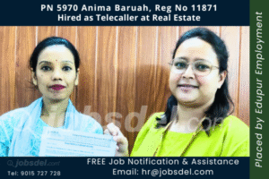Anima Baruah Hired as Telecaller