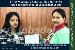 Ashima Rahman Hired as Counsellor at Educational Sector