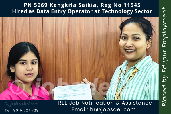 Kangkita Saikia Hired as Computer Operator at Technology Sector