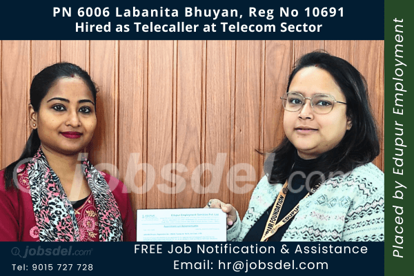 Labanita Bhuyan Hired as Telecaller at Telecom Sector
