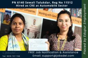 Sewali Talukdar Hired as Customer Relationship Executive at Automobile Sector